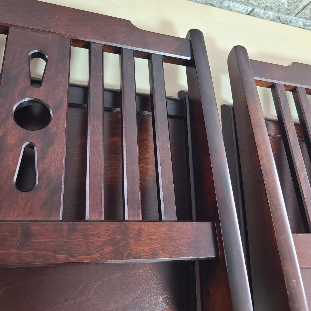 北海道民芸家具　座椅子　2脚セット　高級家具 ①