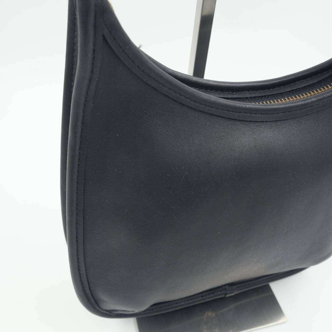 Coach　オールドコーチ　グラブタンレザー　ショルダーバッグ　ブラック
