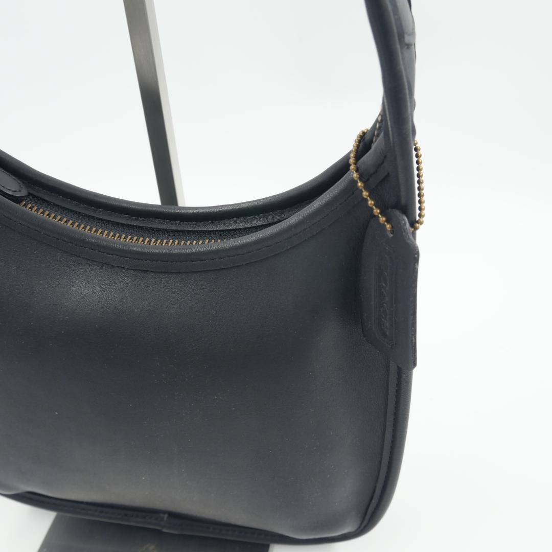 Coach　オールドコーチ　グラブタンレザー　ショルダーバッグ　ブラック