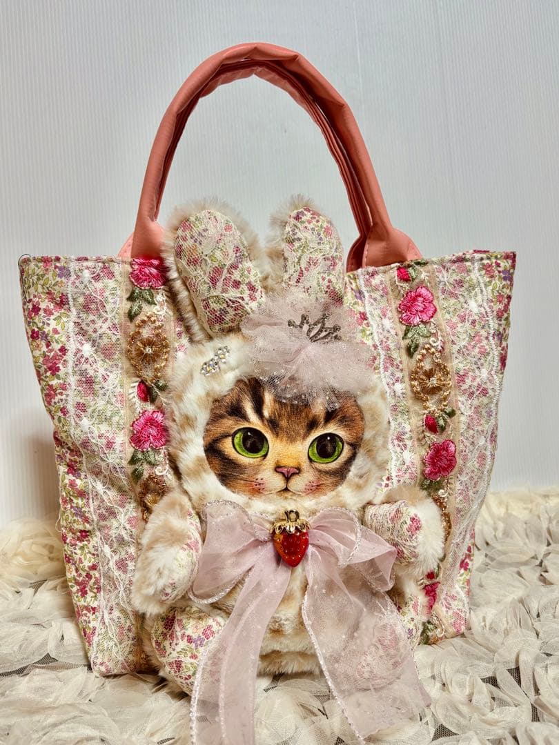 ❤️専用になります❤️コヤンイサムチョン　刺繍リボンパッチワーク トートバッグ