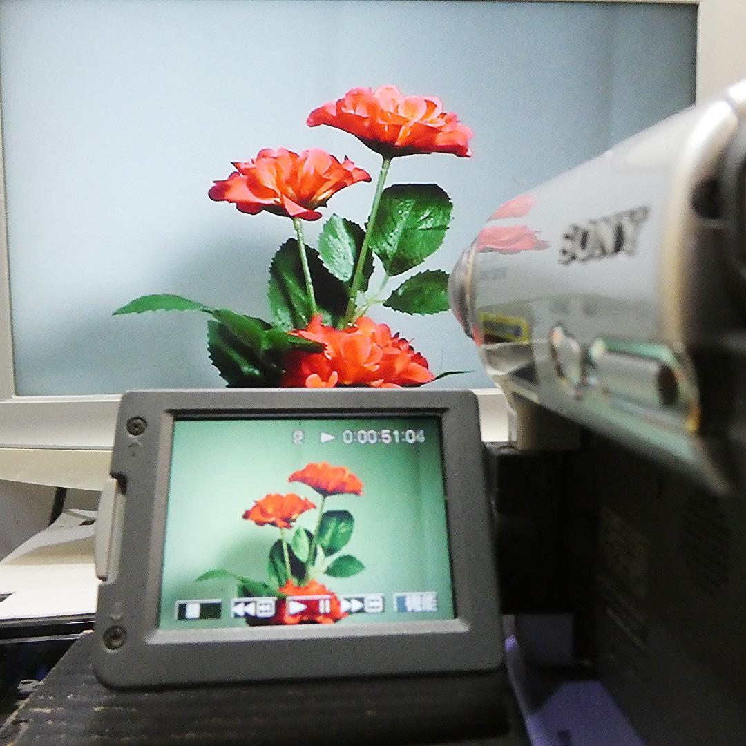 動作品ソニー DCR-TRV33 MiniDVビデオカメラ　DVDダビングに最適