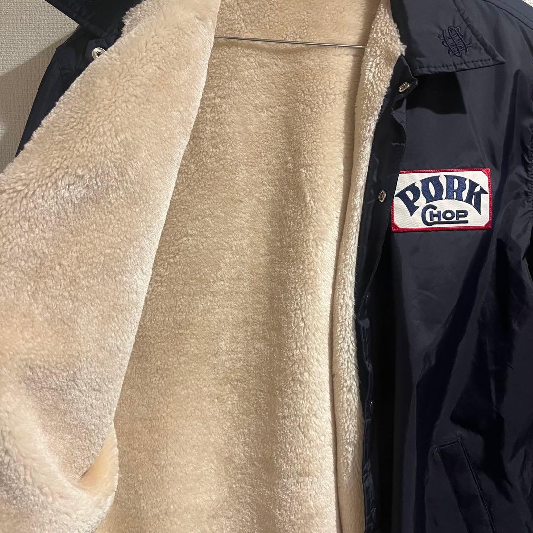 PORK CHOP ネイビー コーチジャケット　ポークチョップS