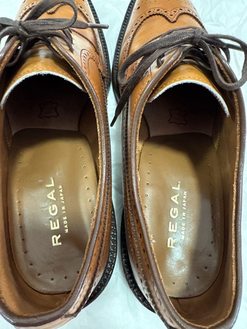 REGALブラウン ウィングチップ シューズ