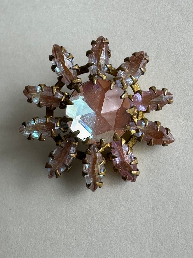 アンティーク　サフィレット　ブローチ