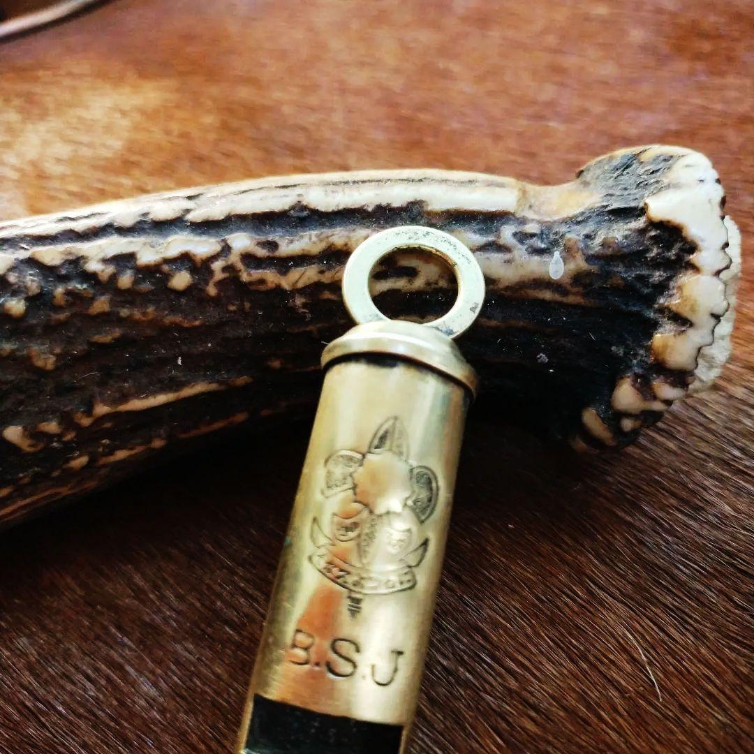 【希少】ヴィンテージブラスホイッスル　ボーイスカウトジャパン