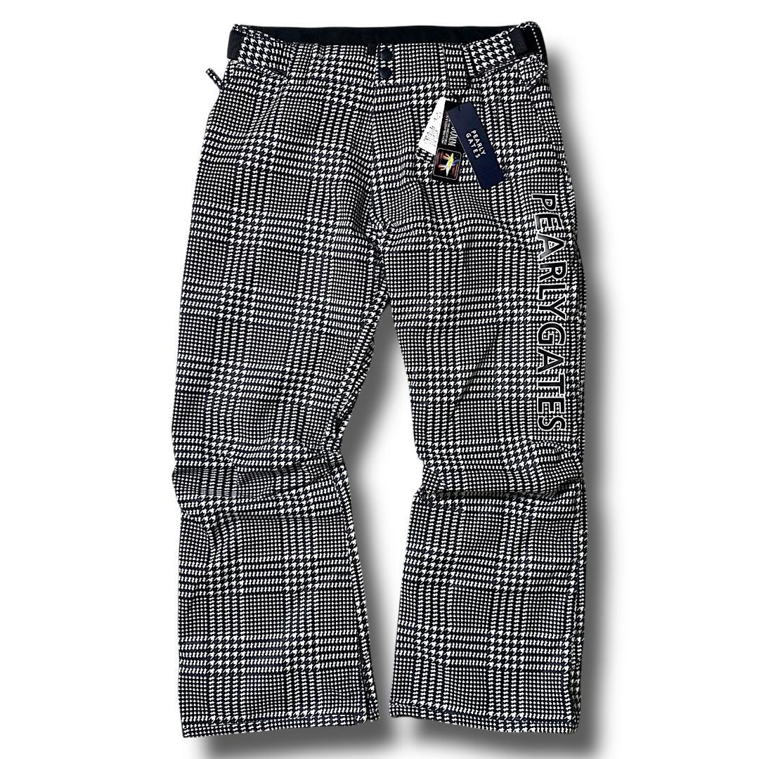 定価10.6万 L パーリーゲイツ 千鳥格子柄 スノーウェア スノボ 上下セット