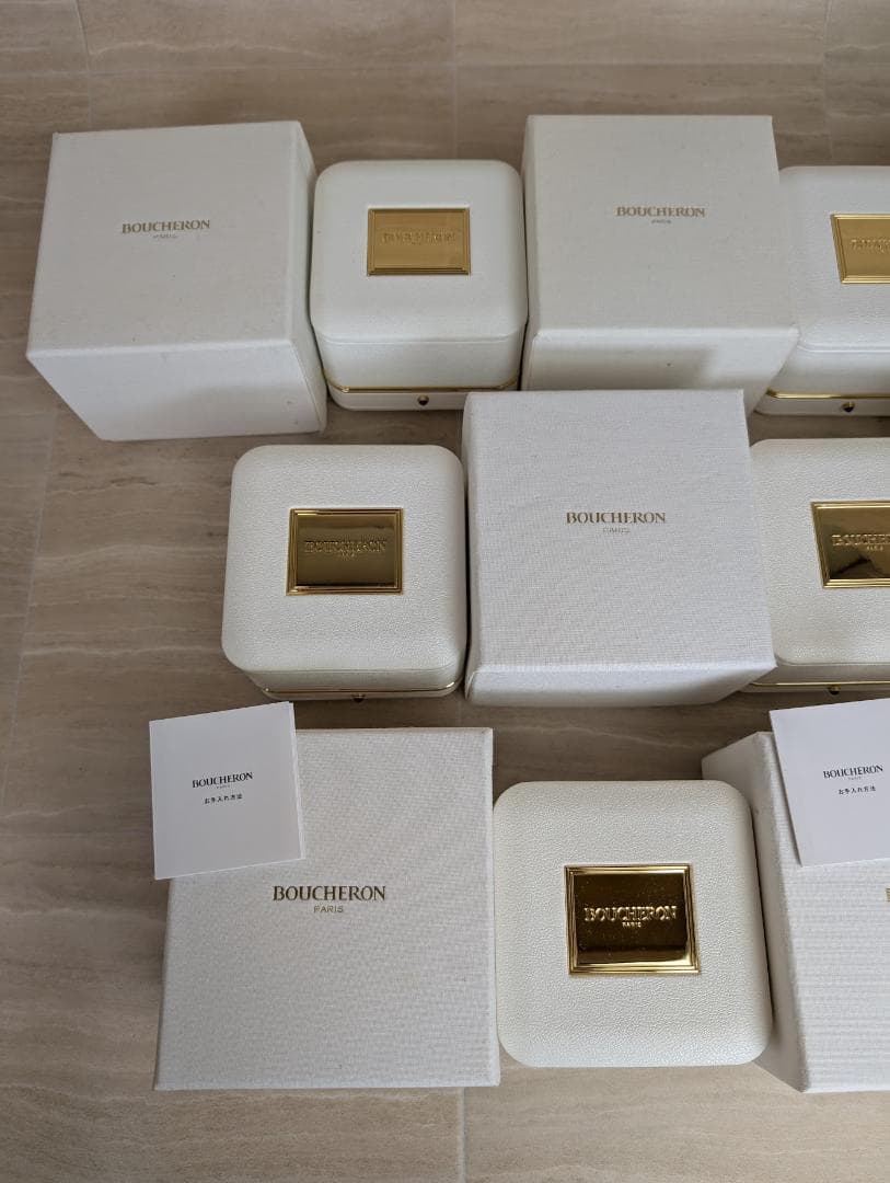 まとめ売り　Boucheron　ブシュロン　ネックレス　リング　空箱　ボックス