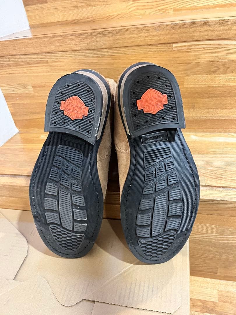 d*1様 ハーレーダビッドソン ショートエンジニアブーツスエード US7.5 2