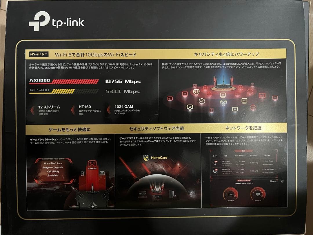 TP-Link WiFi ルーター Archer AX11000