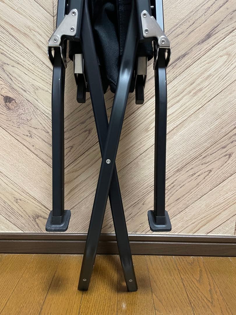 ローチェア30 黒 クッション＆カップホルダー｜スノーピーク