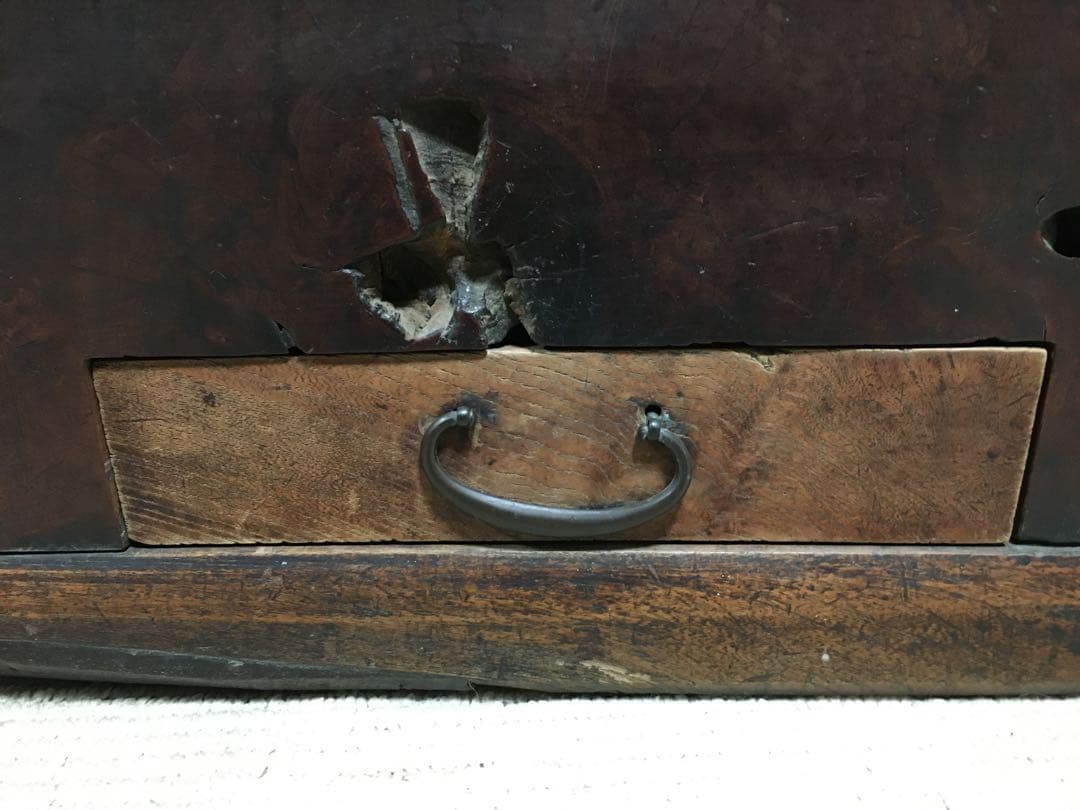 アンティーク 一本丸太削り出し 無垢材 火鉢 囲炉裏 古家具 古道具 蔵出し