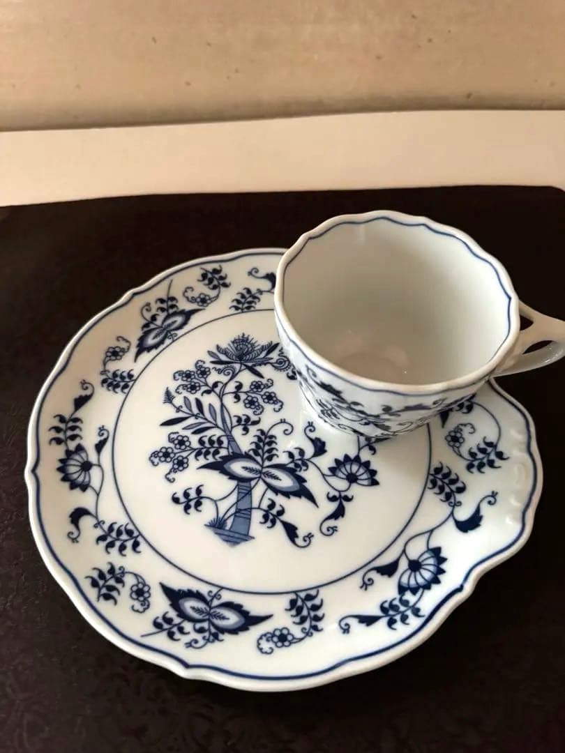 レア物　ブルーダニューブ　スナックセット6セット12点 カップアンドソーサー