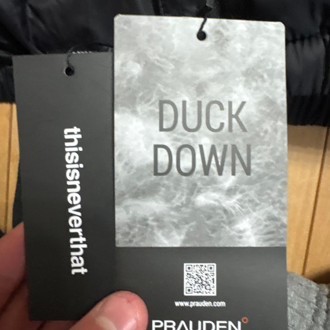 thisisneverthatブラック ダウンジャケット