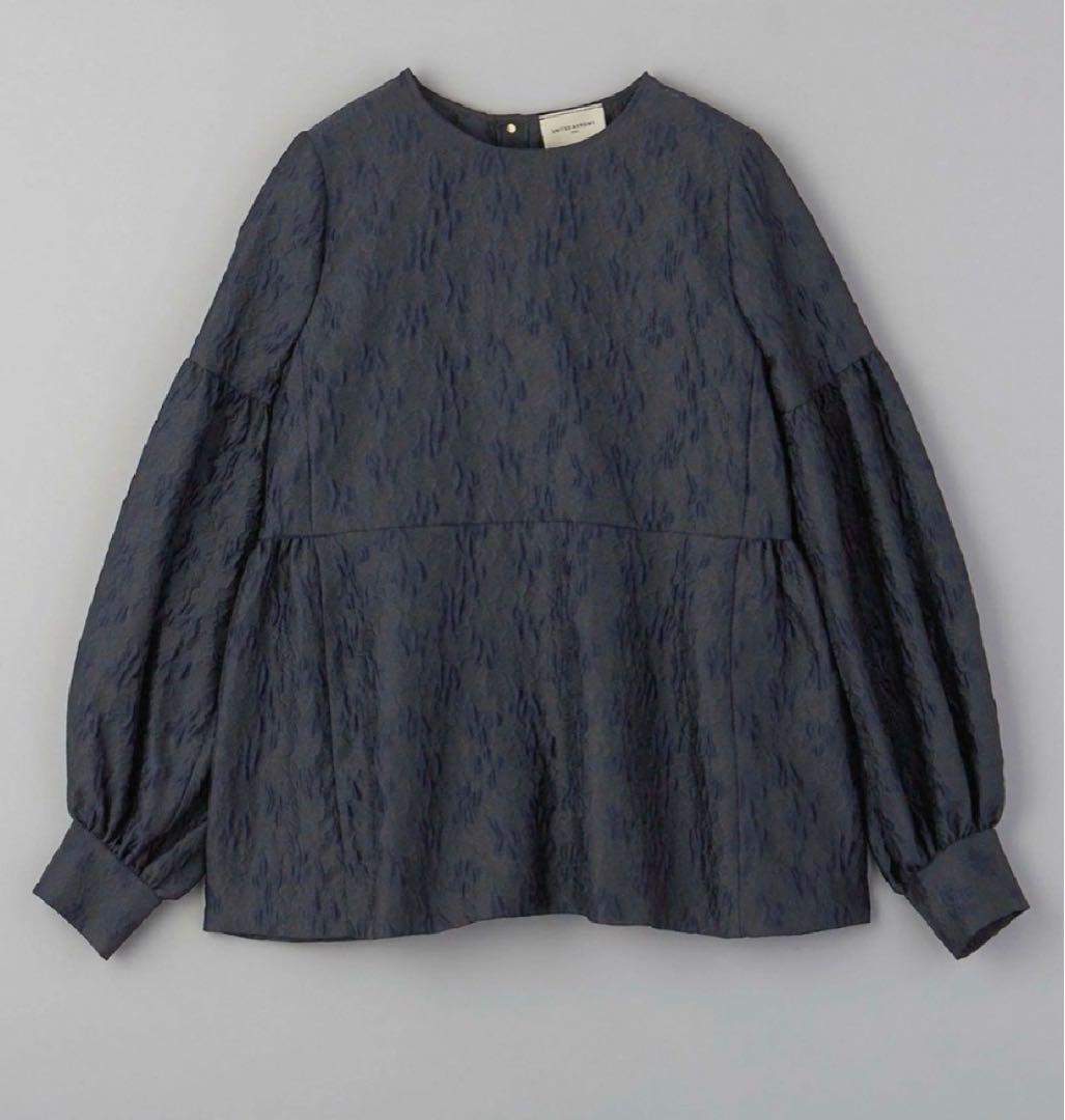 UNITED ARROWSツートーンジャガードブラウス