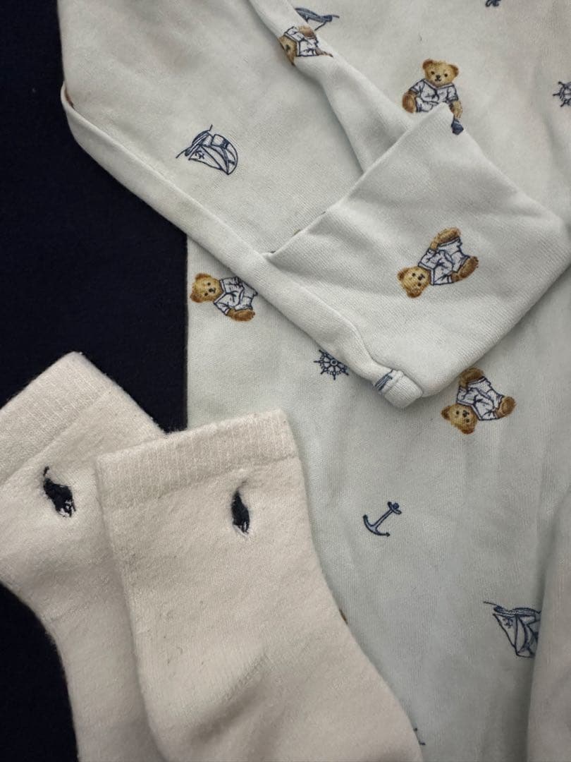 【美品✨】A.B.C. エアバギー抱っこ紐 ベージュ＋ラルフローレン洋服セット