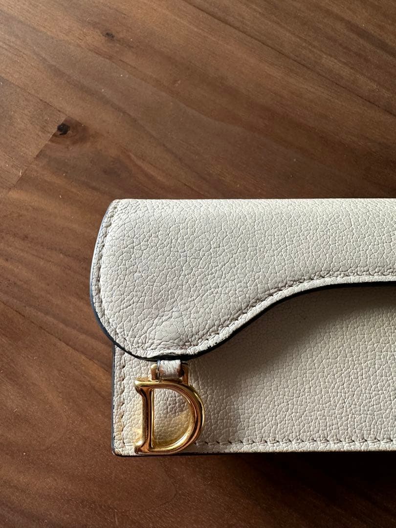 Dior アイボリー レザー 名刺入れ