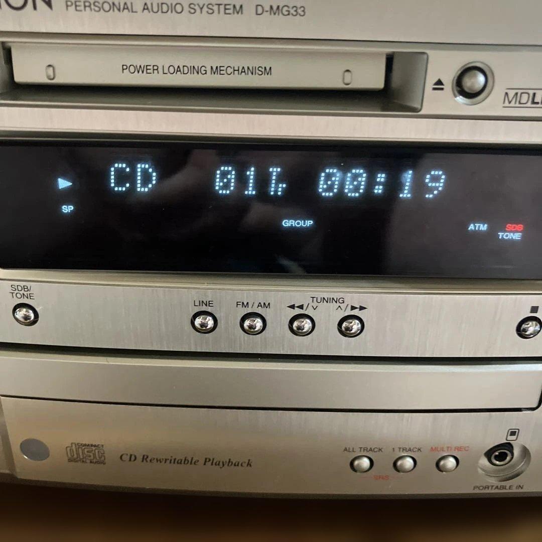 DENON D-MG33ベルト交換済CDMD動作
