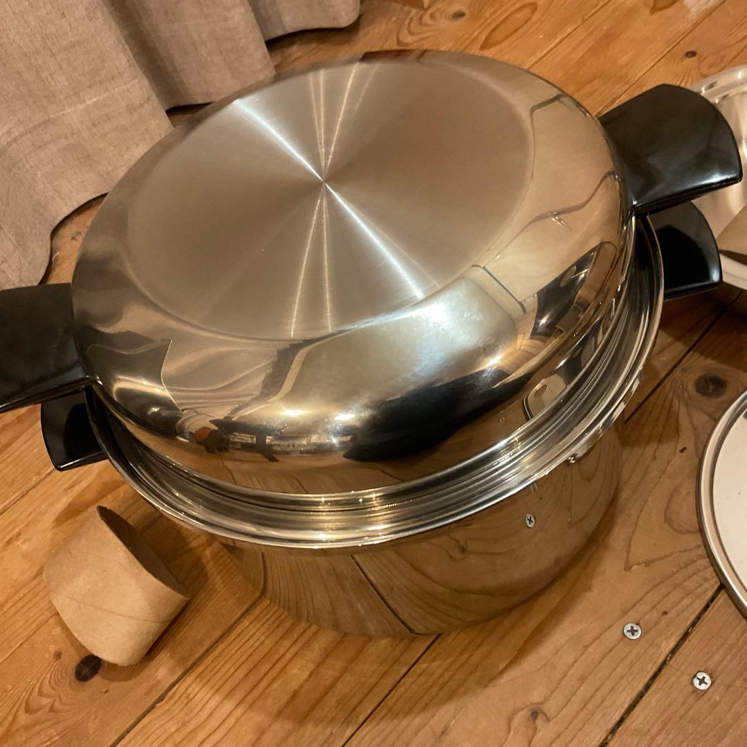 新品！高級 鍋 フライパン シール オ マティック USA ステンレス 無水鍋