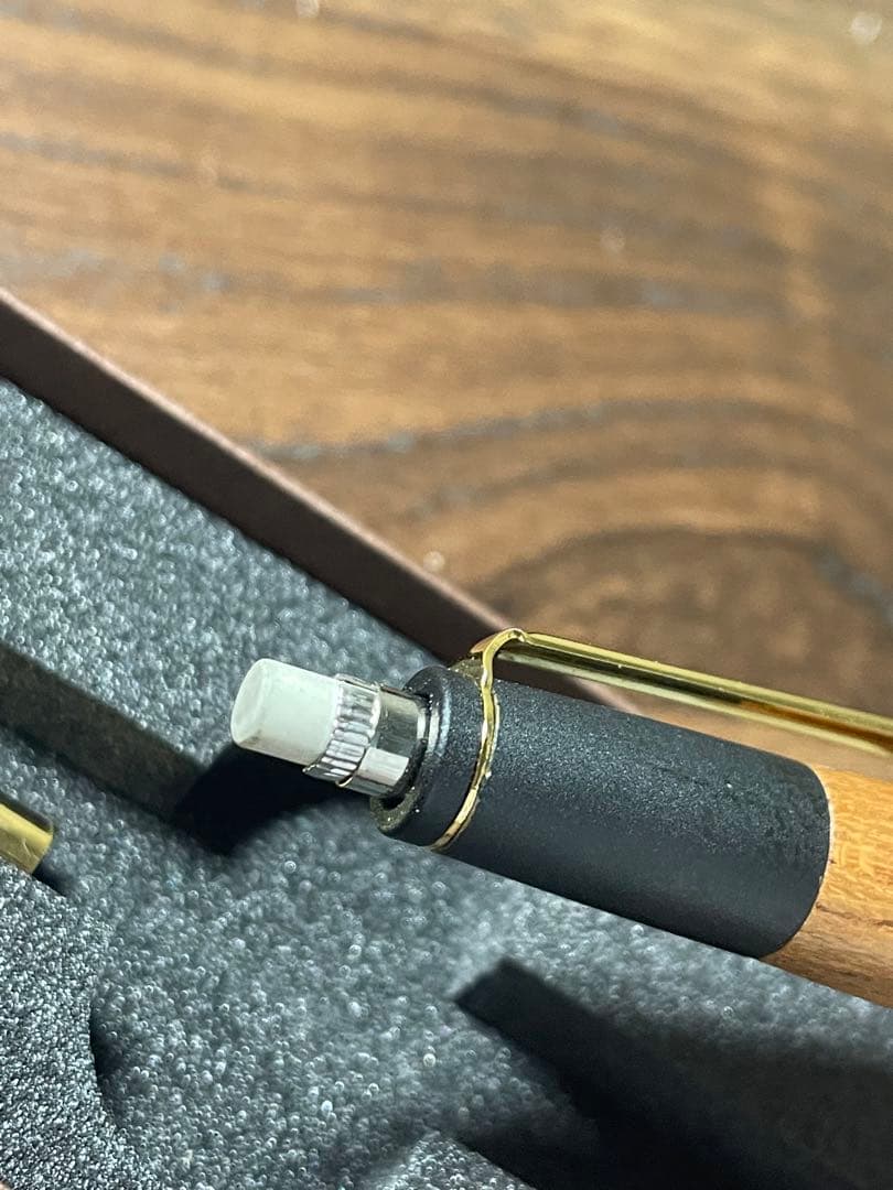 ポナン 木製シャープペンシル ボナンペン　欅　真鍮金具