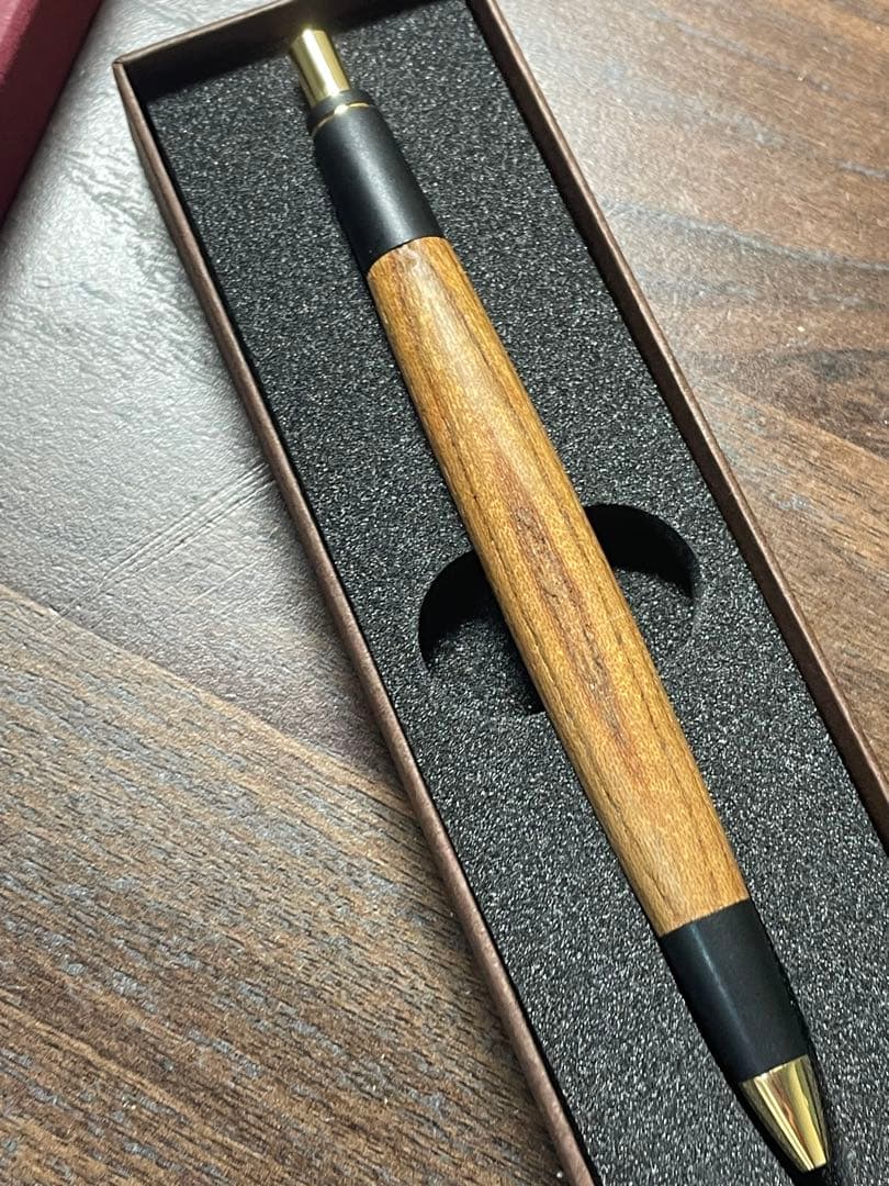 ポナン 木製シャープペンシル ボナンペン　欅　真鍮金具