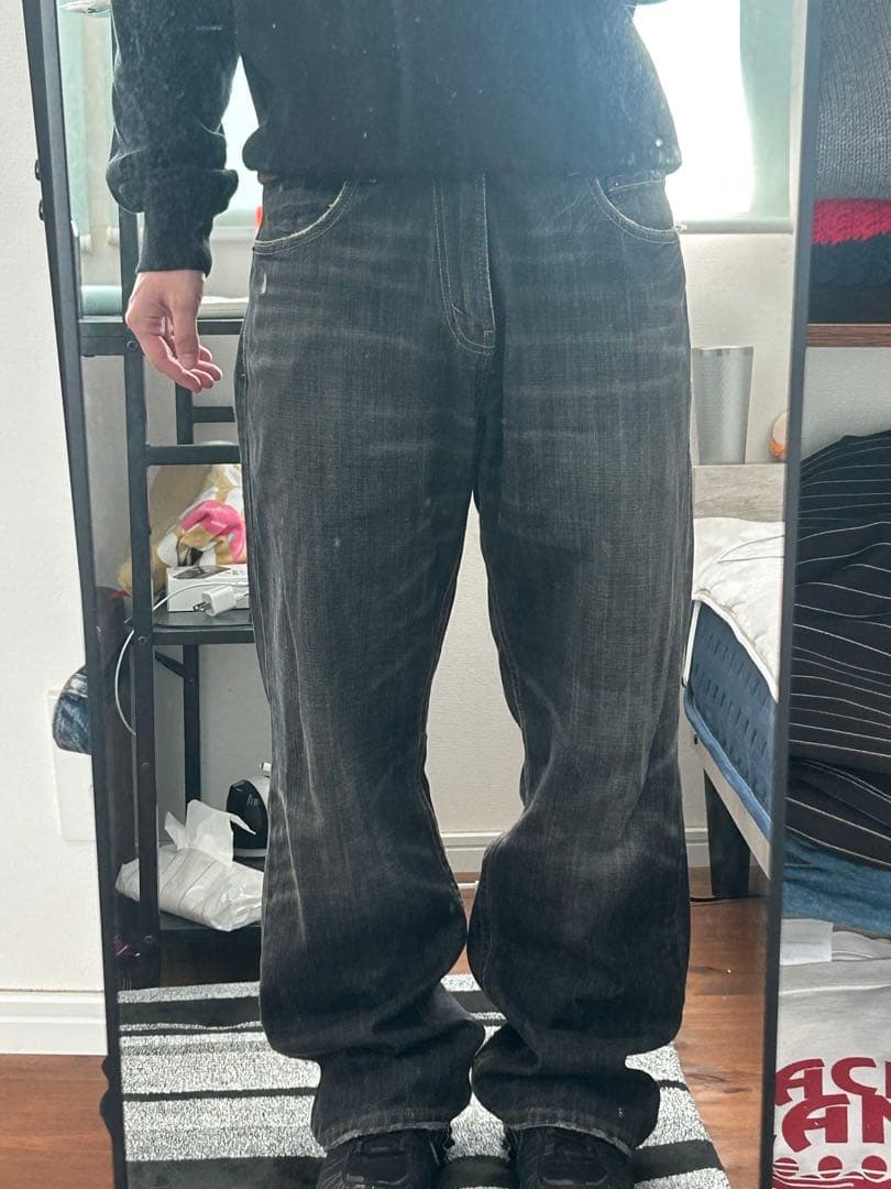 た*い様 Levi's 569 ブラックデニム