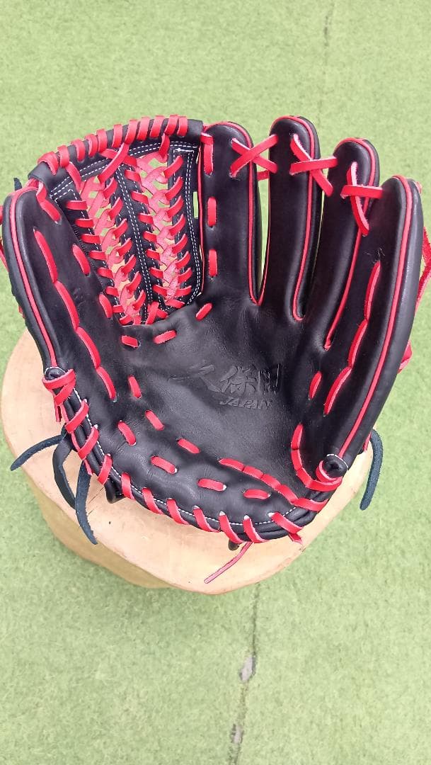 久保田JAPAN（スラッガー）硬式グローブ　赤/黒　逆輸入