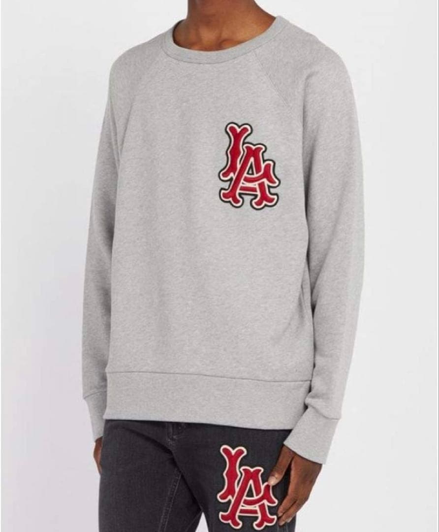 GUCCI LAロゴ刺繍 グレー スウェット