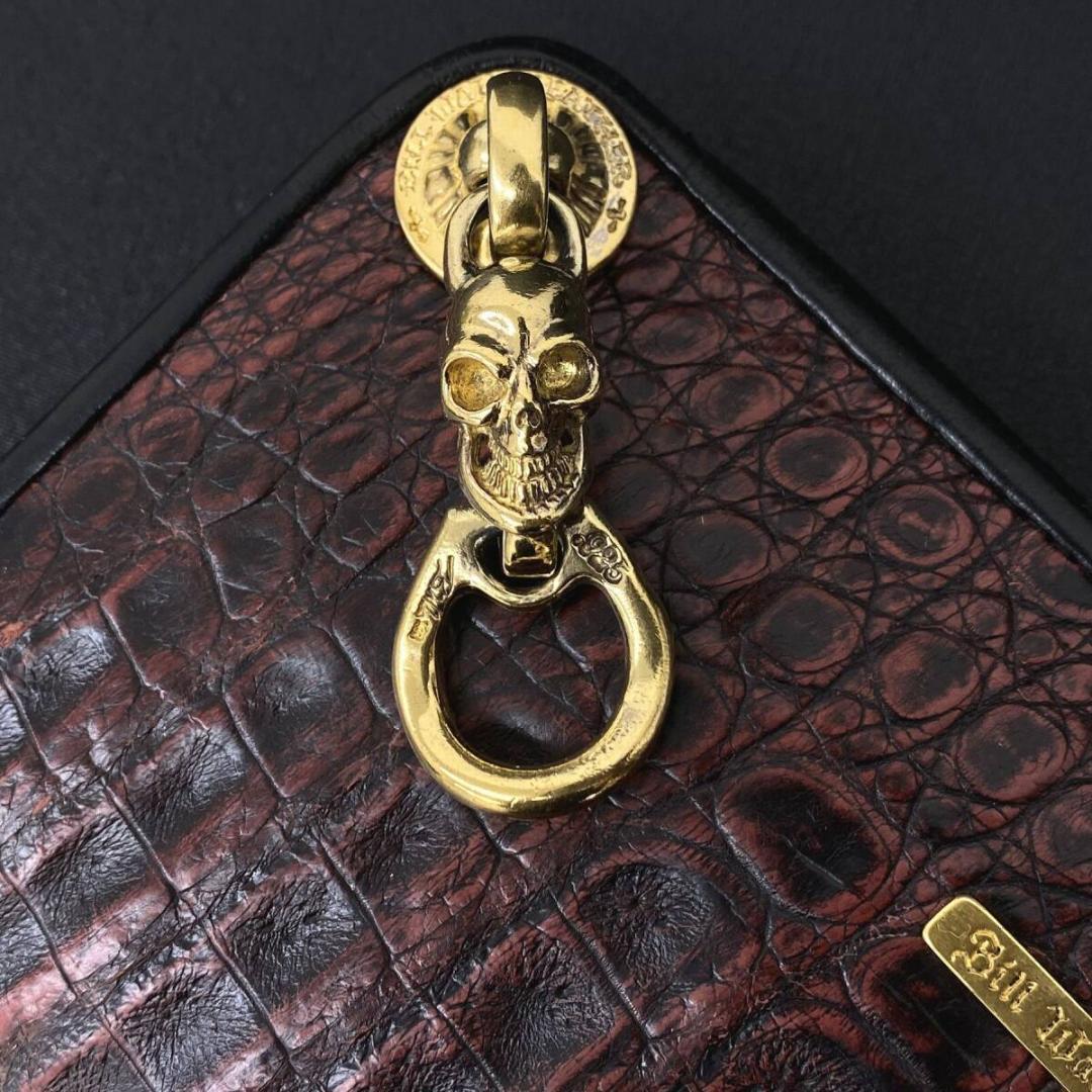 Bill Wall Leather カスタム スカル ウォレット リング