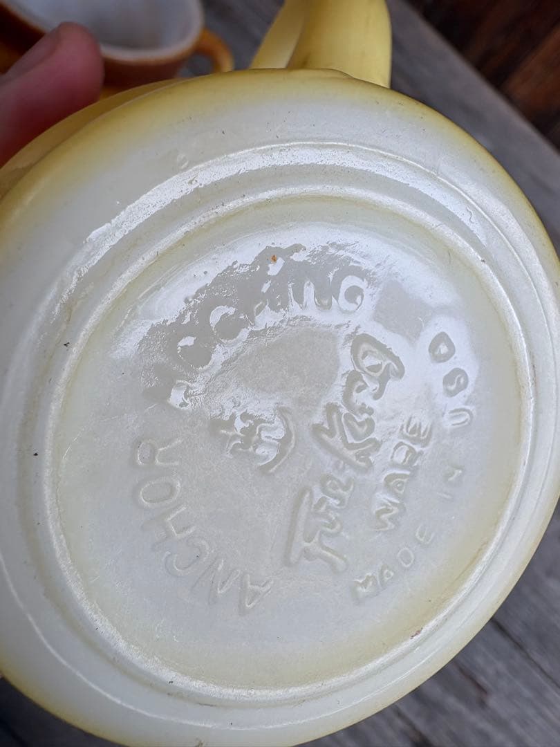 Fire-King ファイアーキングマグカップ4個　ファイアーキング灰皿セット