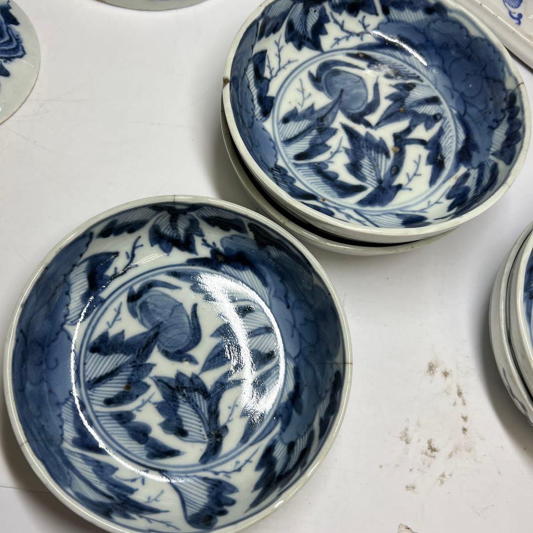 中国清時代　水次、古伊万里水次、膾皿色々　東Y7-1223③タカト