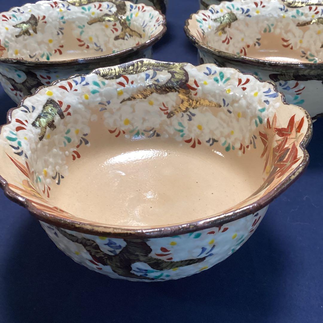 京焼乾山写雲錦平向付10客　　新品未使用