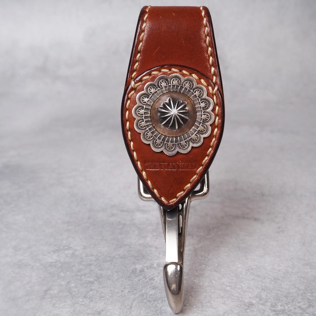 THE FLAT HEAD 925シルバー特大コンチョ ハンドメイドキーホルダー