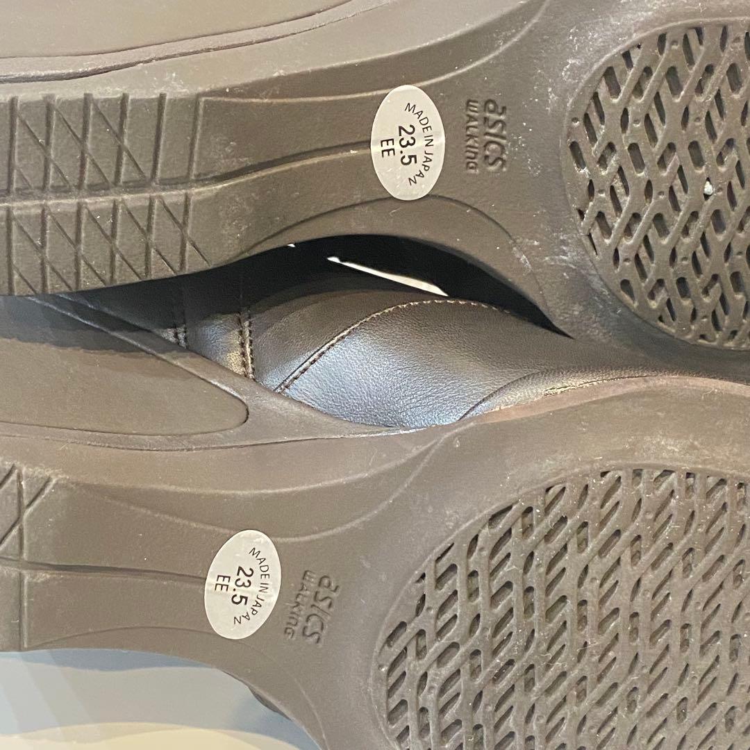 【極美品】asics pedara ウォーキング レザーショートブーツ 23.5