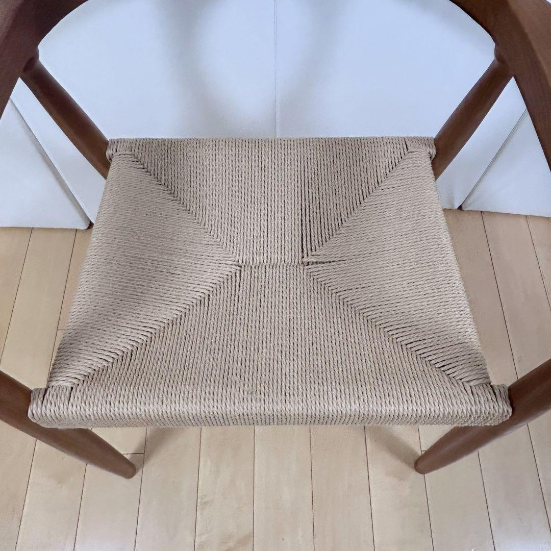 ペーパーコード　アームチェア　アッシュ　タンスのゲン ブラウン　天然木　無垢材③