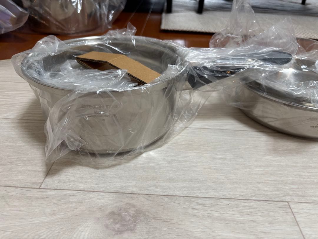 新品未使用　AMWAY 鍋・フライパンセット ステンレス製 未使用