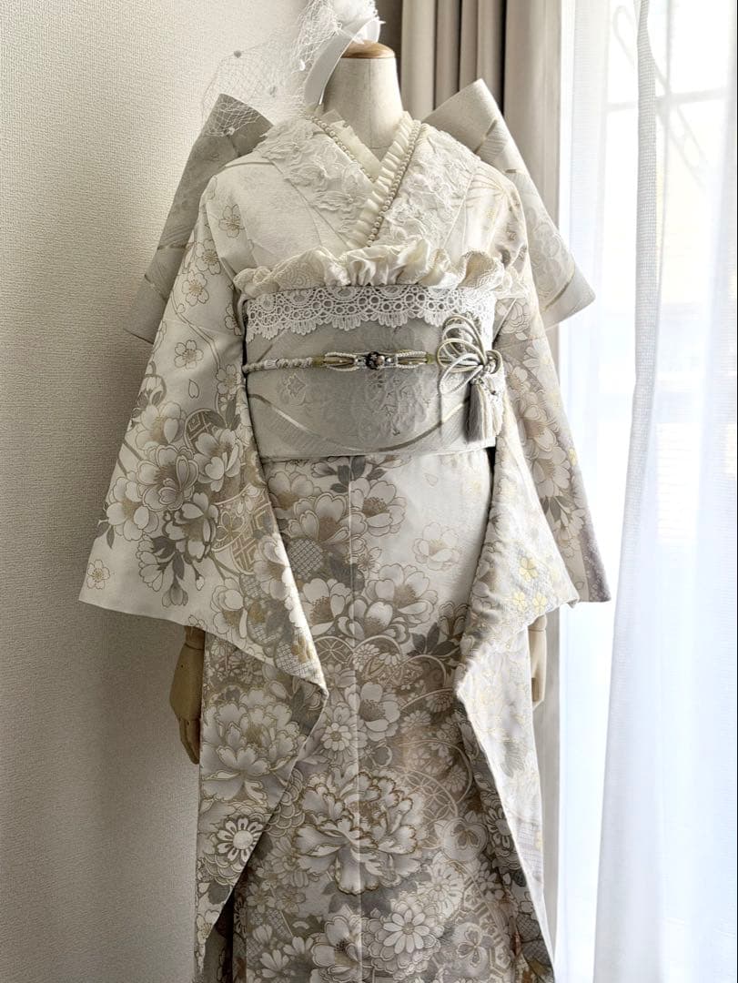 amin0116　高級振袖　白生地　フルセット　すぐ発送可能