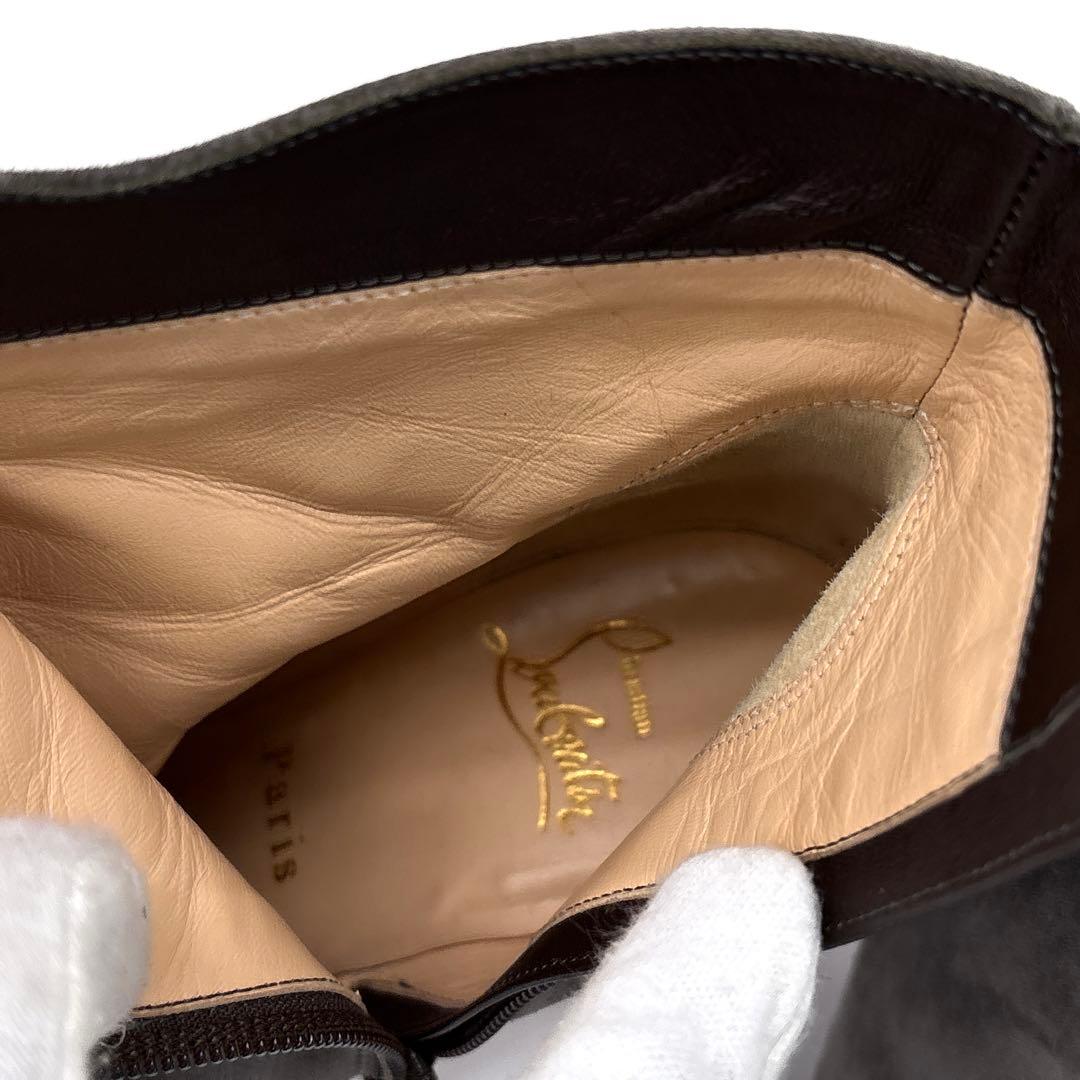 極美品】 Louboutin　クリスチャンルブタン スエード　ショートブーツ