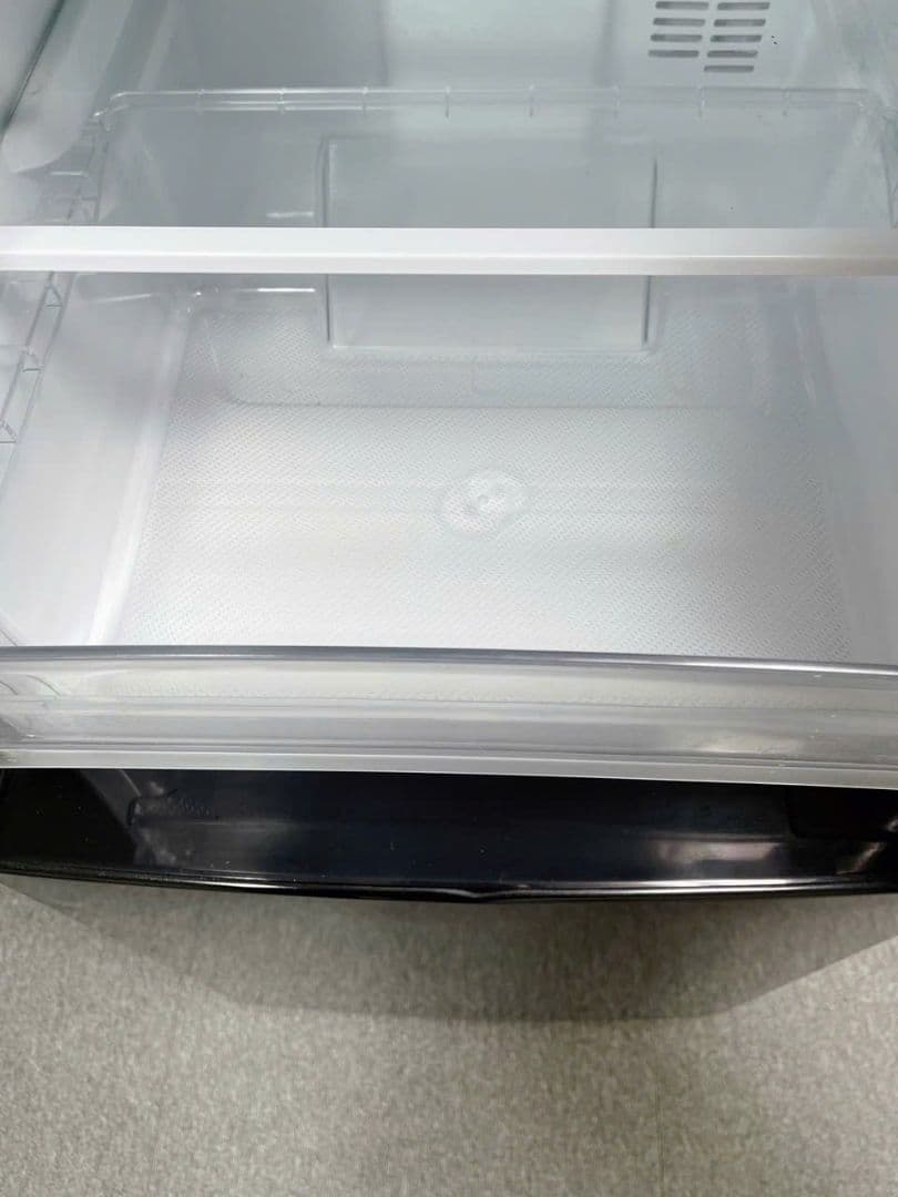 福岡配送、設置込み2022年製Haier JR-NF148CK ブラック冷蔵庫