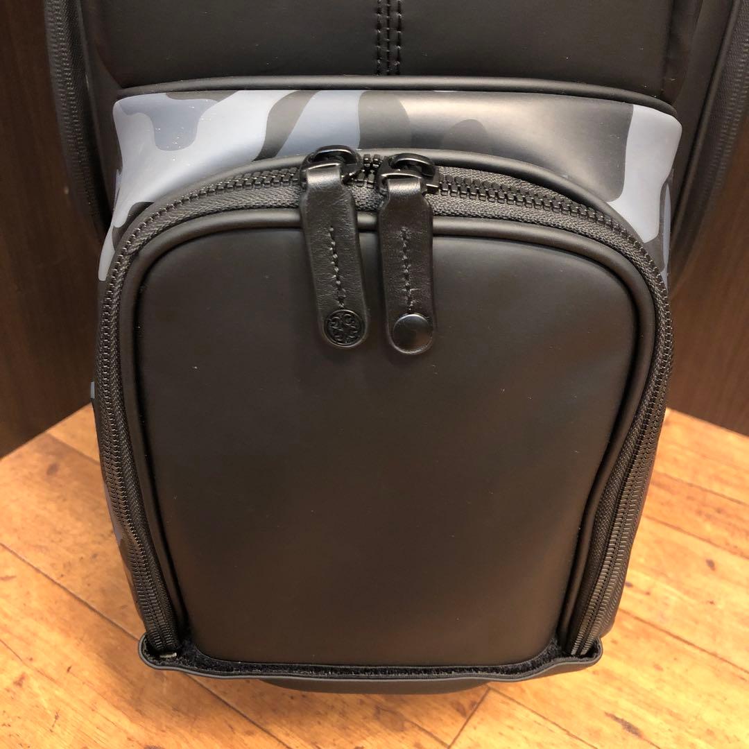 【新品】ジーフォア カモフラージュ柄 キャディバッグ ブラック