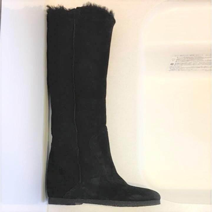 ほぼ新品★コルソローマ9 PLAIN PEOPLEムートンロングブーツ(3001