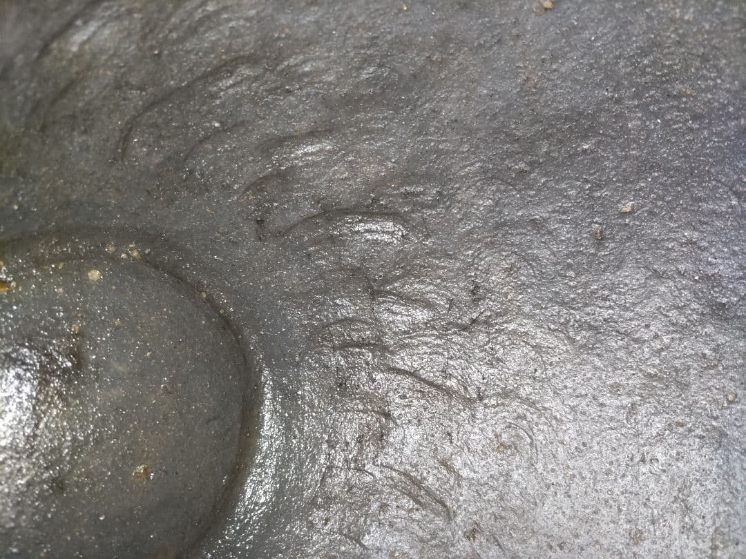 古唐津　叩き唐津　四耳壷　高26㎝　極薄作り1691ｇ