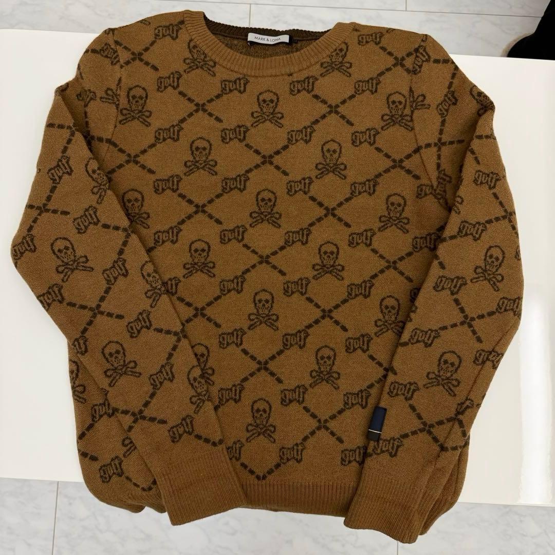 MARK&LONA スカルパターン ニットセーター スカート セット