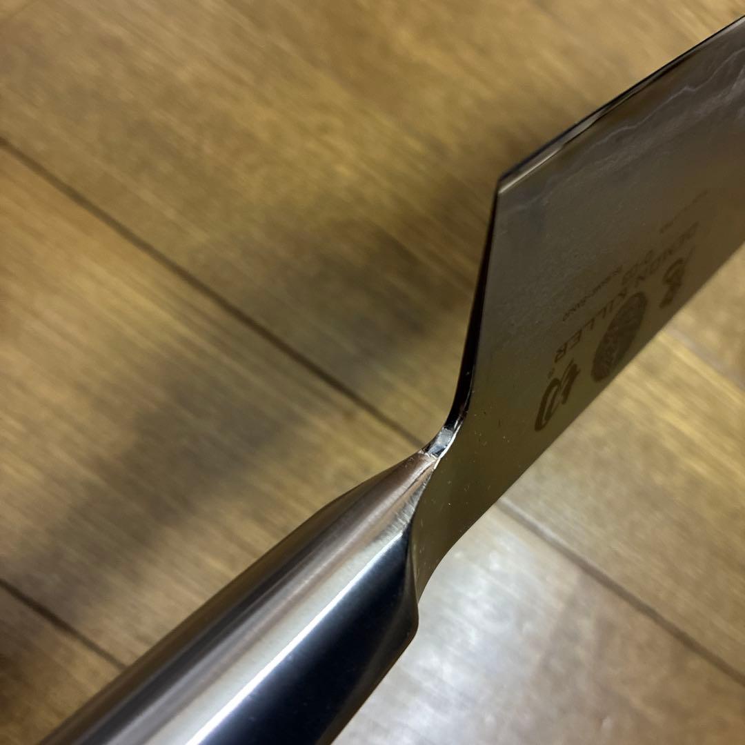 鬼切　菜切り包丁　ダマスカス銀三