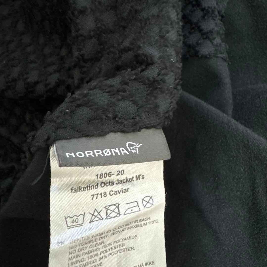 ノローナ　フォルケティンオクタジャケット　メンズMサイズ　ブラック