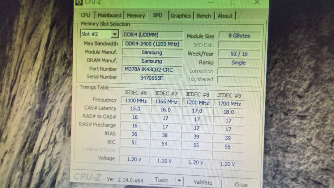 DDR4 8GBx4枚 32GB pc4-2400 動作確認済み ⑤