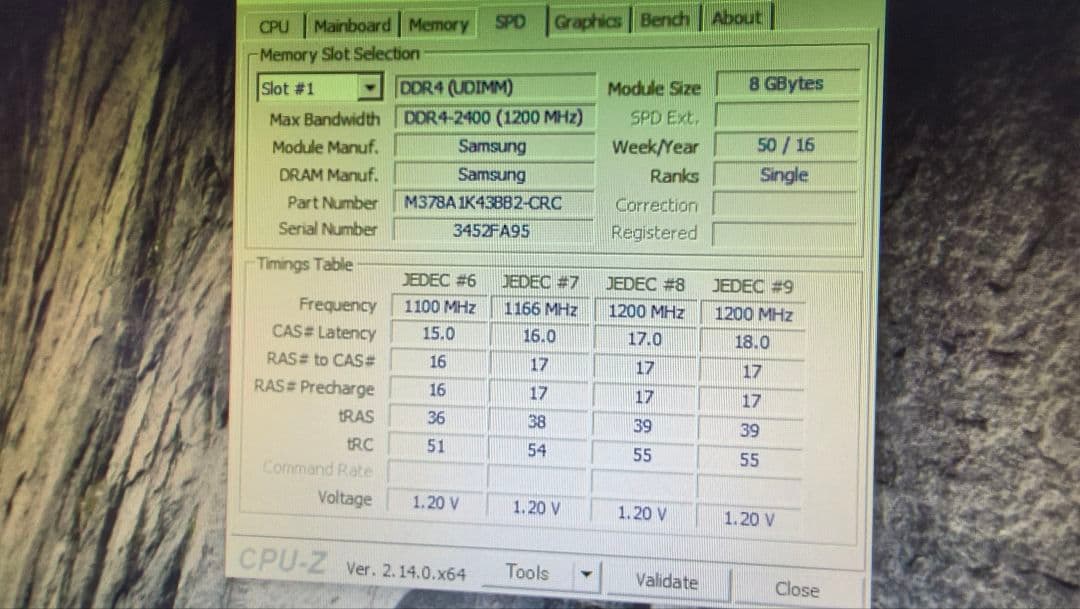 DDR4 8GBx4枚 32GB pc4-2400 動作確認済み ⑤