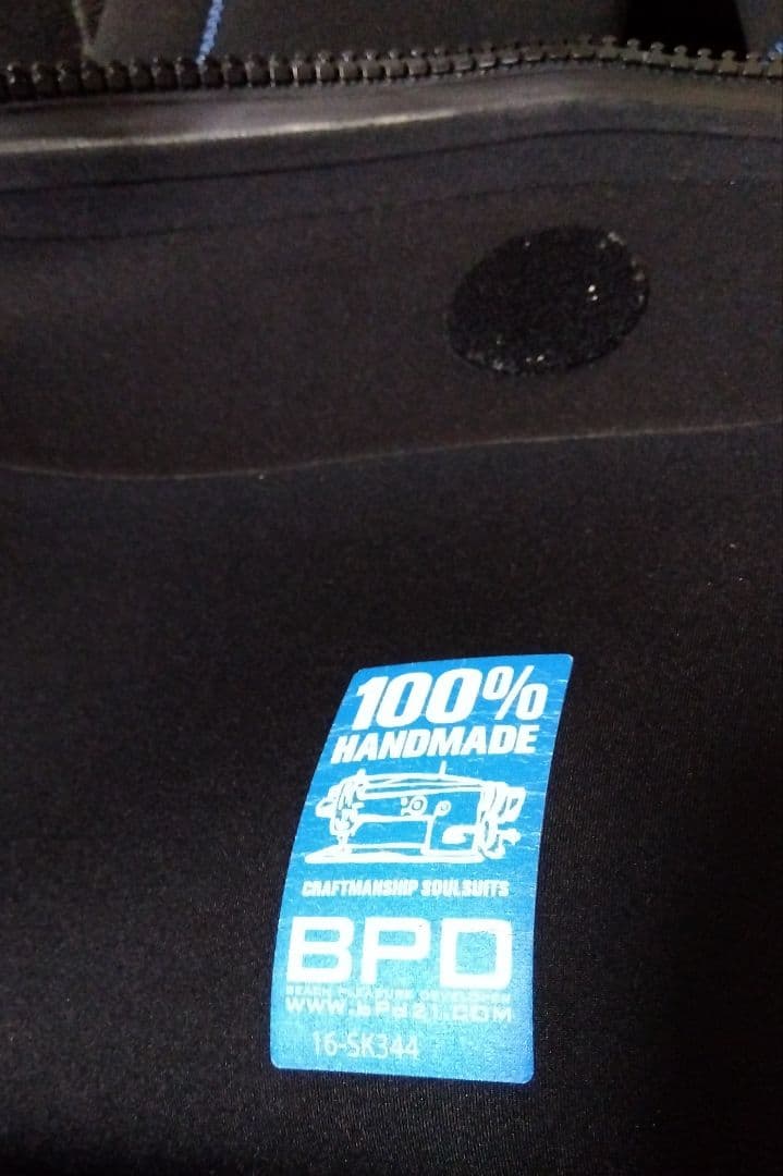 Bewetドライスーツ背面ジッパー メンズ ML相当（中古） 黒/青