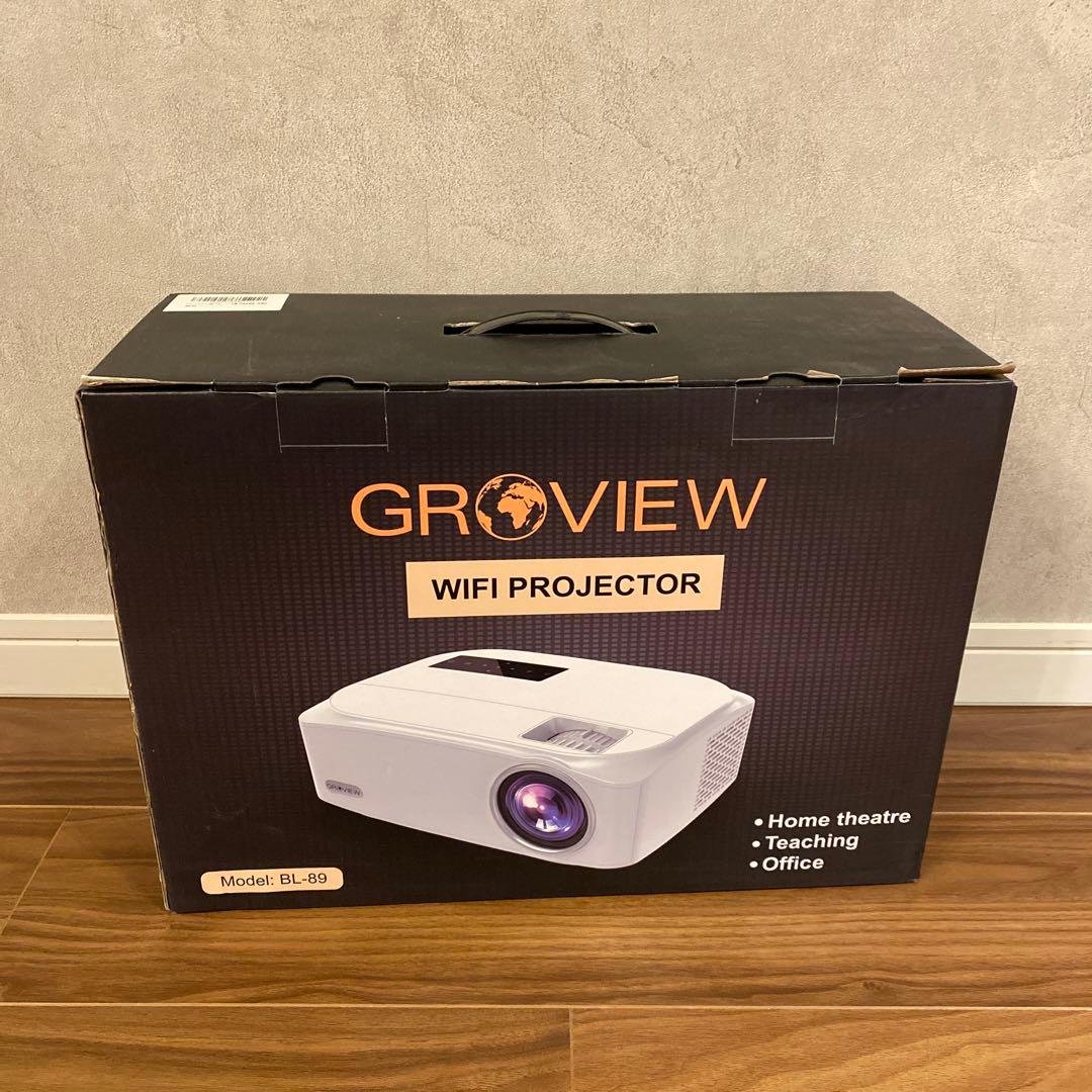 プロジェクター　GROVIEW BL89 ホームシアター　4K Wifi