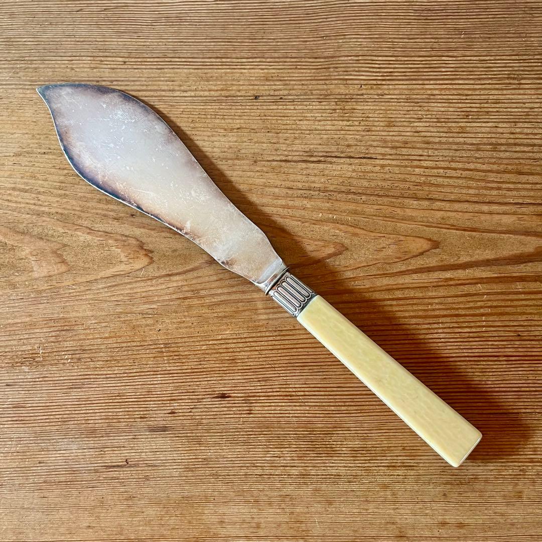 aki イギリスアンティーク シルバー フィシュサーバーセット