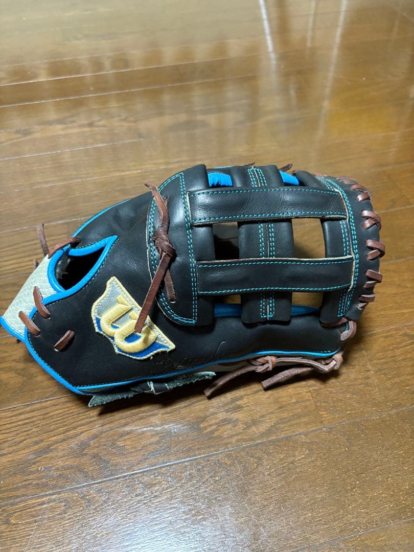 Wilson 軟式グローブ 黒/青